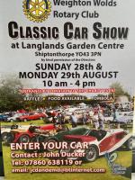 Flyer for Classic Car Show 2022